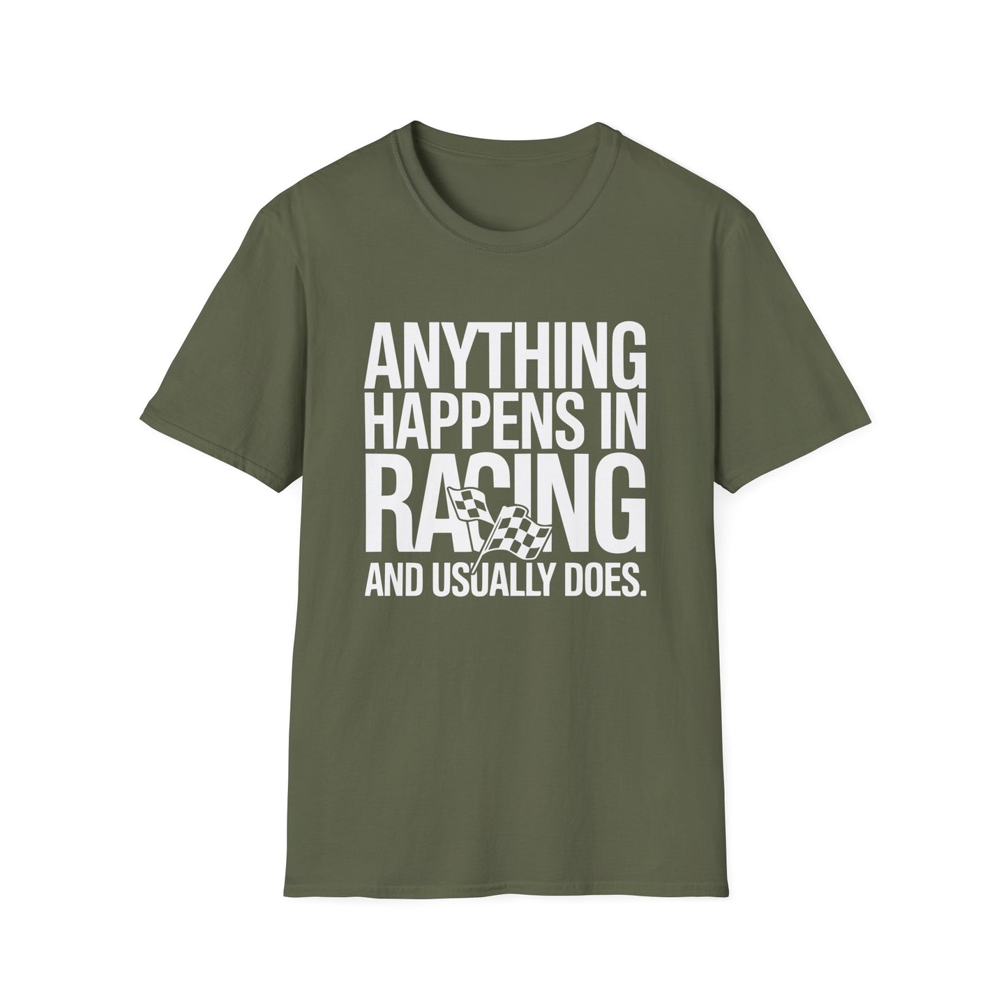 Anything Can Happen in Racing - WHT text
